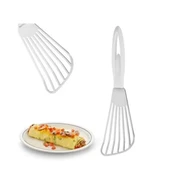 Omlet Krep Spatulası Balerin Saplı Metal Krep Omlet Çevirici - 1