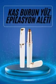 Epilasyon Aleti Şarjlı Tüy Kıl Alma Kaş Bıyık Unisex Yüz Bakım Tıraş Aleti - 1