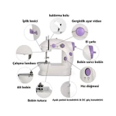 Dikiş Makinesi Mini Pedallı Elektrikli - 4