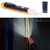 Elektrik Kaçak Dijital Kontrol Kalemi Cihazı -dedektörlü Temassız Işıklı Kablo Voltaj Test - 2