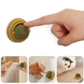Duvara Yapışan Dönen Kedi Nanesi Cat Oyun Topu Doğal Kedi Oyuncağı - 2