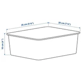 IKEA NOJIG DÜZENLEME SAKLAMA KUTUSU BEJ  20x25x10 cm - 5