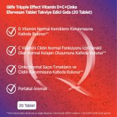 Qlife Tripple Effect D Vitamini + C Vitamini + Çinko 20 Efervesan Tablet - 6
