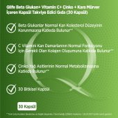 Qlife Beta Glukan  Vitamin C - Çinko - Kara Mürver 30 Kapsül - 6