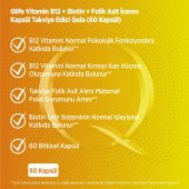 Qlife Vitamin B12 + Biotin & Folik Asit 60 Kapsül - 2