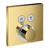Hansgrohe Showerselect Termostatik Ankastre  Banyo Bataryası 2 Çıkış Altın 15763990 - 1