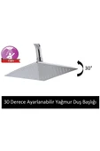 Bluerty 400d Delta Tepe Yağmur Başlığı ve Çok Fonksiyonlu El Başlıklı Robot Banyo ve Duş Seti - 3