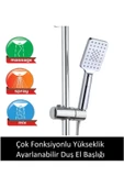 Bluerty 400d Delta Tepe Yağmur Başlığı ve Çok Fonksiyonlu El Başlıklı Robot Banyo ve Duş Seti - 2