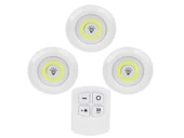 Kablosuz Uzaktan Kumandalı Dolap Içi Led Ampul Seti 3lü Set Gece Lambası Enerji Sınıfı A+ thumbnail 1