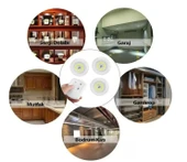 Kablosuz Uzaktan Kumandalı Dolap Içi Led Ampul Seti 3lü Set Gece Lambası Enerji Sınıfı A+ thumbnail 3