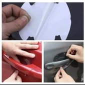 8 Adet Araba Kapı Kolu Koruyucu Çizilme Önleyici Şeffaf Sticker Film Koruma Seti - 1
