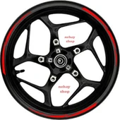 NEHAY SHOP  Şık Tasarım  motosiklet Jant Şeridi Kırmızı Sağ-Sol/Ön-Arka - 1