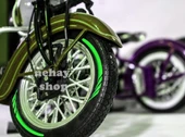 NEHAY SHOP  Şık Tasarım  motosiklet Jant Şeridi Pulsar   motosiklet Jant Şeridi Yeşil Sağ-Sol/Ön-Arka - 1