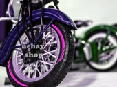 NEHAY SHOP  Şık Tasarım  motosiklet Jant Şeridi Pulsar  motosiklet Jant Şeridi Pembe Sağ-Sol/Ön-Arka - 1