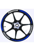 NEHAY SHOP  Şık Tasarım  motosiklet Jant Şeridi Drift Uyumlu Beyaz-Turuncu Sağ-Sol/Ön-Arka - 1