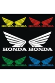 NEHAY SHOP  Honda İçin Uyumlu Aksesuar Oto Motorsiklet Kask Sticker Set Kırmızı - 4