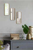1 Adet Gold Ayna Duvar Aksesuarı - Sunumluk (Çok Amaçlı) Gold 12x30 Cm - 2