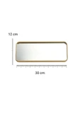3 lü Gold Ayna Duvar Aksesuarı - Sunumluk (Çok Amaçlı) Gold 12x30 Cm - 4