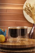 Çift Cidarlı Double 2`li 225 ml Bardak - 2