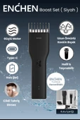 Enchen Boost Siyah Taşınabilir Şarjlı Saç Kesim Seti thumbnail 1