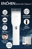 Enchen Boost Beyaz Taşınabilir Şarjlı Saç Kesim Seti thumbnail 1