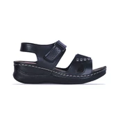 Moda Ayakkabı 154 Siyah Kadın Yazlık Sandalet Ayakkabı - 5