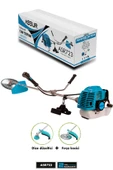 Assur Yan Tipi Benzinli Motorlu Ot Çalı Çim Biçme Tırpanı + Çapalama Aparatlı - 1