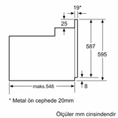 Bosch HBF011BR0T 66 lt Ankastre Fırın - 4