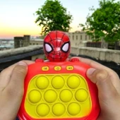 POPİT IŞIKLI SESLİ OYUNCAK POPİT SPIDERMAN KIRMIZI ÖRÜMCEK ADAM DUYUSAL OYUNCAK POPİT OYUNCAĞI - 1