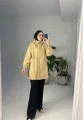 ALLER DETAYLI KAPÜŞONLU TRENÇ - 1