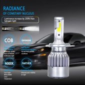 Motosiklet led xenon far şimşek etkili 1 adet - 2