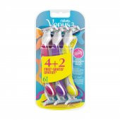 Gillette Venus 3 Simply Kullan At Kadın Traş Bıçağı 4+2 Li Renkli - 1