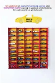 SLY-Kişiye Özel Oyuncak Araba Rafı 50'li Beyaz (hotwheels Ve Matcbox Arabaları Için Uygundur) - 1