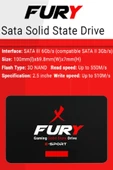 FURY E-sport 512 Gb 550mb-500mb/s Sata3 2,5 Gaming Ssd - 3
