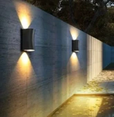 CATA CT-7064 6W Solomon LED Aplik dış mekan aydınlatma Modern bahçe lambası duvar montaj 3200K thumbnail 3