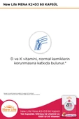 Newlife Mena K2 D3 60 Kapsül thumbnail 4