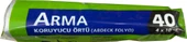 Arma Naylon Tadilat Boya Koruyucu Örtü Poşet Folyo - 4x10 Metre - 40 m2 - 3 Paket - 3