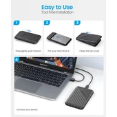 Usb3.0 2.5 Inç 6tb HDD SSD Harici Slim Harddisk Kutusu, 25PW1-U3 - 5
