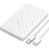 USB 3.0 Micro B 2.5” inch SATA SSD Hard Disk Kutusu Beyaz thumbnail 1