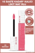 Maybelline New York Super Stay Matte Ink City Edition Likit Mat Ruj - 125 Inspirer 3600531513429 - 1