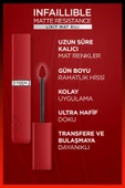 L'Oreal Paris Infaillible Matte Resistance Likit Mat Ruj - 500 Wine Not? 30144491 - 5