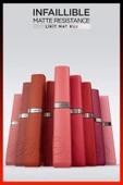 L'Oreal Paris Infaillible Matte Resistance Likit Mat Ruj - 500 Wine Not? 30144491 - 8