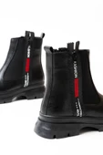 Asm-086 Siyah Fashion Aksesuarlı Fermuarlı Günlük Kadın Bot thumbnail 5