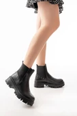 868-2005 Siyah Lastikli Günlük Kadın Bot thumbnail 2