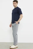 Beli Lastikli Dar Paça Pantolon - Gri - 3