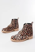 165-225 Leopar Bağcıklı Fermuarlı Günlük Kadın Bot thumbnail 4