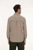 2AS GABLİN - Erkek Likralı Ter Emen - Hızlı Kuruyan Bej Outdoor Gömlek - 2ASGBL0303 - 3