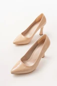 St-001 Nut Rugan Günlük 9 Cm Topuklu Bayan Stiletto Ayakkabı thumbnail 3