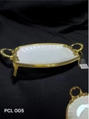 Royking Elegance Oval Sunum Tabak Gold 41CM PCL 005 - 1
