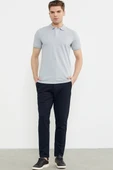 Beli Lastikli Dar Paça Pantolon - Lacivert - 4